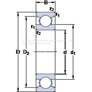 SKF Deep Groove Ball Bearing 6316 thumbnail-1