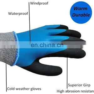 Double Latex Coating Waterproof Ice Fishing Gloves For Cold Weather thumbnail-5