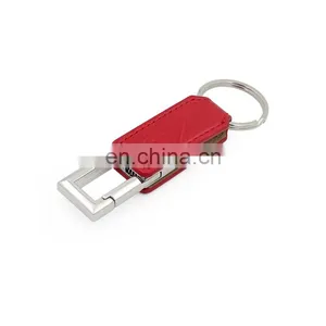 Wholesale Customized Logo Pendrive Leather USB Flash Drive Gift With Gift Box Packing thumbnail-1
