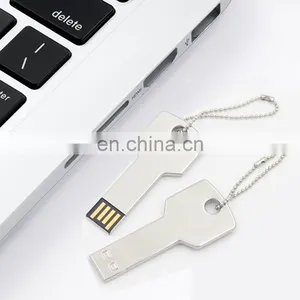 Low Price Custom Promotion Metal USB Stick USB 2.0 Popular Pen Drive Key Shaped USB Flash Drive thumbnail-1