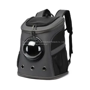 Amazon Customized Pet Backpack Bag Outdoor Travel Double Shoulder Space Transparent Folding Dog Carrier thumbnail-2