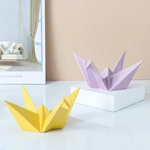 Different Size Multi-Color Paper Cranes Ceramic Decoration Nordic Style For Bedroom,Home Decor thumbnail-4