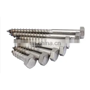 DIN571 Hex Head Lag Wood Screw Hexagon Screw for Wood Screws Stainless Steel thumbnail-1