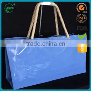 Fashionable and Clear Pvc Packaging Shoulder or Handle Recyle Bag thumbnail-2