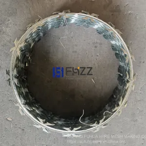 CBT-60 Galvanized Razor Blades Barbed Wire 450MM 33 LOOPS thumbnail-4