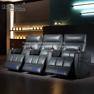 Hot Selling Foshan Factory Furniture Theater Home Cinema Power Recliner Cinema Sofa thumbnail-2
