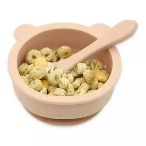 Bear Silicone Snack Bowl With Suction Bottom thumbnail-4