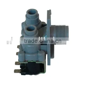 5/8 AC/DC 12v/24v/36v/110v/220v/240v ,vertical 2 Channel Plastic Solenoid Inlet Water Valve Male 1/2 3/4G thumbnail-1