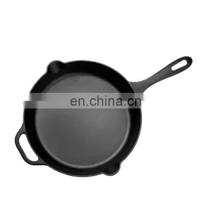 3 Section Enameled Pancake Over Sized Cheap Price Skillet With Lid thumbnail-1
