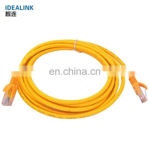 Chinese Manufacturer Yellow / Gray 4 Pairs Patchcord Cat5 1m 5e Utp Cable Cat 5 Patch Cable thumbnail-3