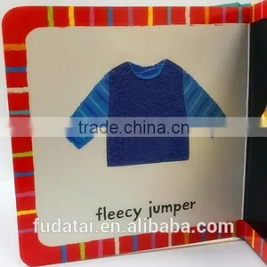 FDT Customized Special and Cheap Baby Touch and Feel Board Book Printing With Cloth thumbnail-2