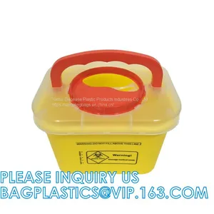 for Hospital Use Medical Waste Sharps Container, Sharps Box/ Sharps Containers, Sharpsguard Yellow Lid 1 Ltr Sharps, Sha thumbnail-4