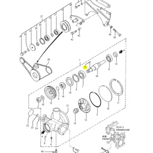 37545-01600 Woodruff Key Suit For Mitsubishi S6R thumbnail-3