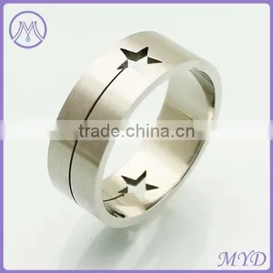 Holiday Christmas Jewelry Gift Stud Spots Design Stainless Steel Ring Band thumbnail-5