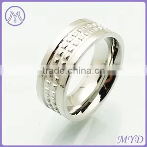 Holiday Christmas Jewelry Gift Stud Spots Design Stainless Steel Ring Band thumbnail-2
