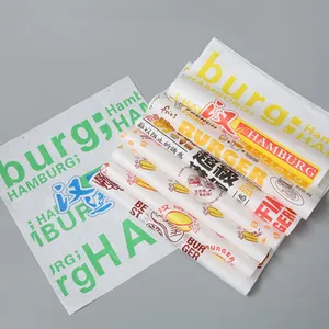 Low Price Sandwich Patty Burger Cooked Food Oil-proof Wrapping Paper News Paper Style Food Wrap Tissue Paper thumbnail-1