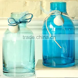 Glass Vase With Rope Wrapped.colored Small Glass Vases thumbnail-1