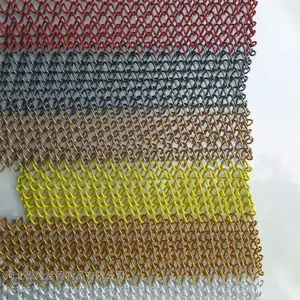Stainless Steel Chain Link Mesh Architectural Decorative Spiral Wire Mesh for Partition thumbnail-5