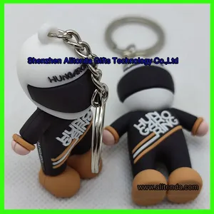 3d Figure Keychain Custom Soft Pvc Rubber Cartoon Baby Figure Design Shape Keychain Custom Promo Advertising Souvenir Keychain Custom thumbnail-1
