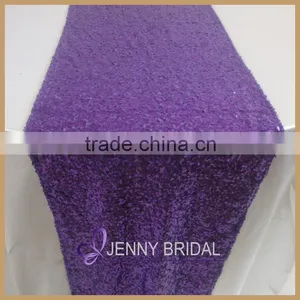 TR064#13 Beautiful Fuschia Color Glitter Sequin Table Runner thumbnail-4
