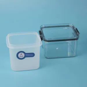 Pfa Food Storage Box, Square Vessel Made of Polytetrafluoroethylene, Acid and Alkali Resistant, Imported Square Box With Lid for Sealing thumbnail-4