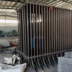Cheap Price High Quality Designs 1.5m(h)x2m(w) Ranch Fence Metal Steel Wrought Iron Fencing Panels thumbnail-6