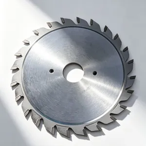 Adjustable Scoring Saw Blade 120mm 12+12T TCG 75Cr1 Chrome Coated for Panel Scoring - AOMJNG thumbnail-1