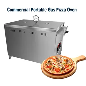 Professional Gas Pizza Oven QD-CY-6 500C High Heat Stainless Steel Pizza Maker for Fast Food Chains and Snack Bars thumbnail-3