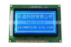 128x64 STN Graphical LCM With White Led Backlight and Parallel Interface,5V thumbnail-1