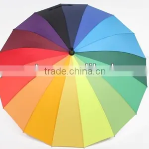 16 Bone Skillet Automatic Rainbow Umbrella Windproof Umbrella Moderate Sun thumbnail-1