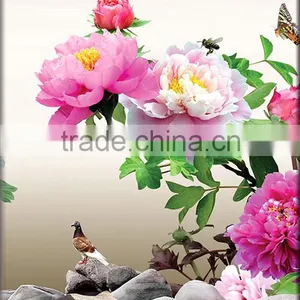 3panels Canvas Wall Art Flowers Oil Painting for Living Room B-413 thumbnail-4