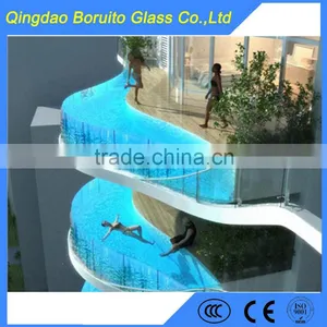 High Quality 6mm Tempered Glass for Swimming Pool thumbnail-1