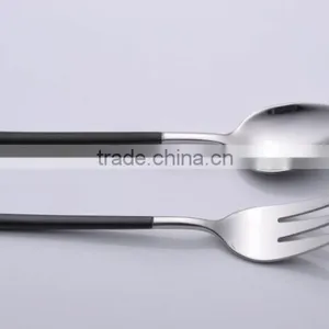 Black Stainless Steel Cutlery Set Colored Flatware Set of Restaurant or Hotel thumbnail-4