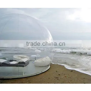 Outdoor Single Tunnel Inflatable Beach Tent Round Inflatable Transparent Tent House Spherical Inflatable Camping Tent thumbnail-2