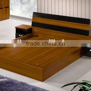 Latest Double Bed Designs Wooden Bed thumbnail-1