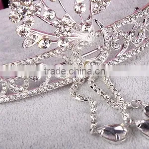 BlingBling Cheap Wholesale Bridal Crown Crystal Rhinestone Pave Wedding Jewelry for Fashion Bridal Tiara Jewelry thumbnail-3