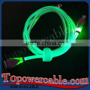 Wholesale Phone Accessories Led Light Usb 2.0 Data Transfer Cables Wires thumbnail-1