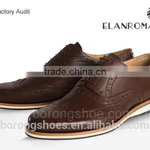 Men British Style Brogue Casual Shoe for Men Fashion Leather Casual Shoes thumbnail-5