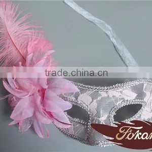 Wholesale Masquerade Mask Ostrich Feather Decorations thumbnail-1