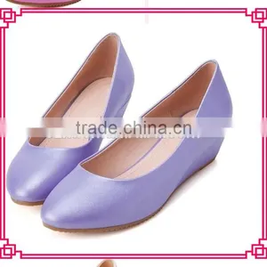 Fashion Girls Wedge Shoes Purple Wedge Heels thumbnail-1