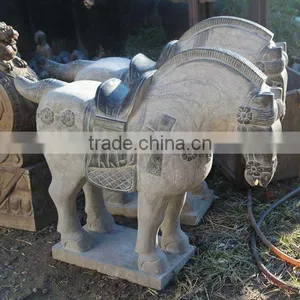 Chinese Antique Stone Horse, Garden Statues thumbnail-1