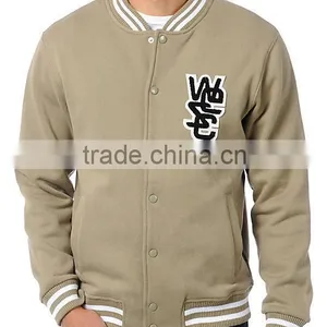 Customized Cotton Fleece Varsity Jacket,custom Pure Cotton Fleece Jacket,fashionwear Cotton Fleece Jacket thumbnail-4
