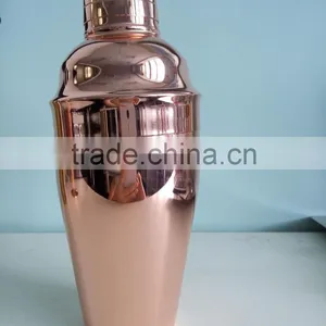 0.5L Good Quality Polished 304 Stainless Steel Copper Cocktail Shaker thumbnail-1