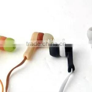 High Quality Popular Flat Cable Earphone With Mic for Mobile, Mp3/mp4 thumbnail-2