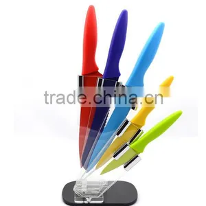 5pcs Color Non-stick With Acrylic Block Cook Knives thumbnail-1