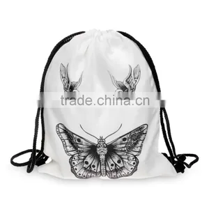 Hot Sale Butterfly 3d Printing Bag Drawstring thumbnail-2