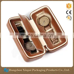 Engraved Leather Watch Case With Zipper thumbnail-1