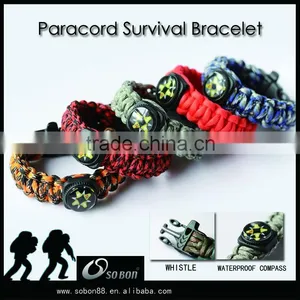 Compass Survival Paracord Bracelet for Outdoor thumbnail-1