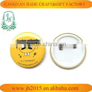 Custom Plastic Badge Botton Badge , Safety Pins Back thumbnail-1