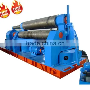 China Manufactruer W11 Three Roller Symmeterical Rolling Forming Machine Plate Rolling Machine W11-80*3000 thumbnail-1